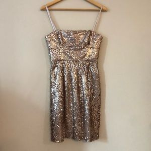 BCBG Gold Dress size 4